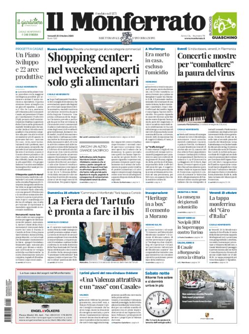 Il Monferrato - Edizione 79 del 23/10/2020